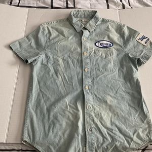 Lucky Brand Blue Casual Button Down Shirt